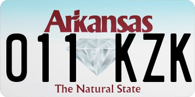 AR license plate 011KZK