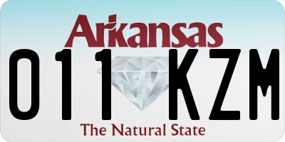 AR license plate 011KZM