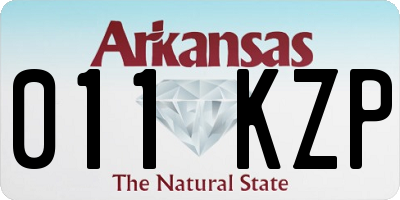 AR license plate 011KZP
