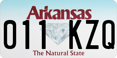 AR license plate 011KZQ