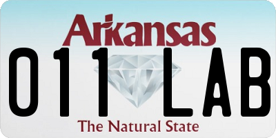 AR license plate 011LAB