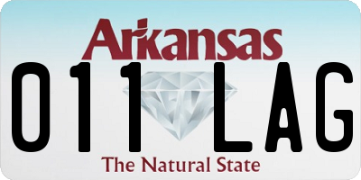 AR license plate 011LAG