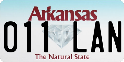 AR license plate 011LAN