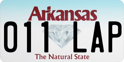 AR license plate 011LAP