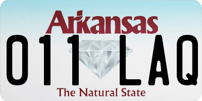 AR license plate 011LAQ