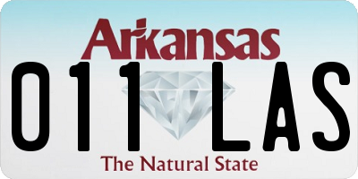 AR license plate 011LAS