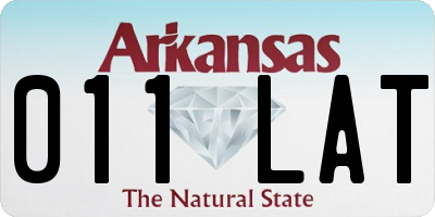 AR license plate 011LAT
