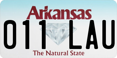 AR license plate 011LAU