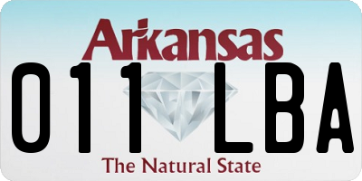 AR license plate 011LBA