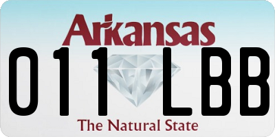 AR license plate 011LBB