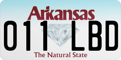 AR license plate 011LBD