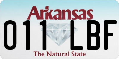 AR license plate 011LBF