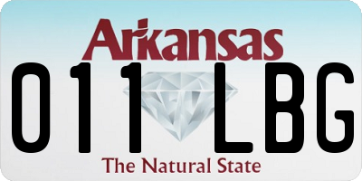 AR license plate 011LBG