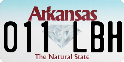 AR license plate 011LBH