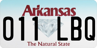 AR license plate 011LBQ
