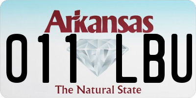 AR license plate 011LBU