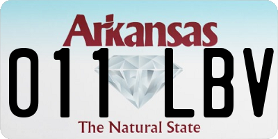 AR license plate 011LBV