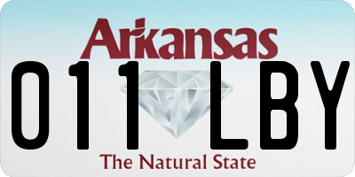 AR license plate 011LBY