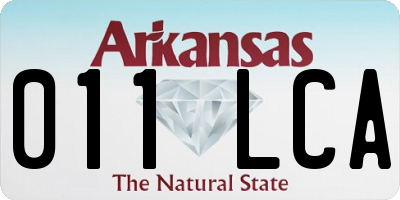 AR license plate 011LCA