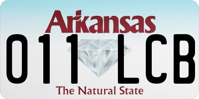AR license plate 011LCB