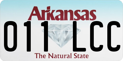 AR license plate 011LCC