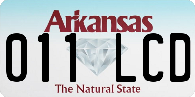 AR license plate 011LCD