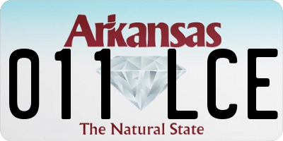 AR license plate 011LCE