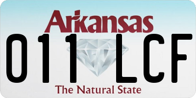 AR license plate 011LCF