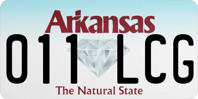 AR license plate 011LCG