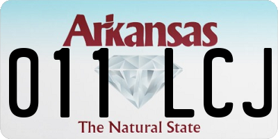 AR license plate 011LCJ