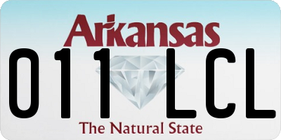 AR license plate 011LCL