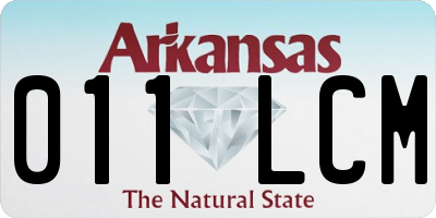 AR license plate 011LCM