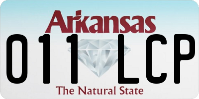 AR license plate 011LCP