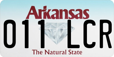AR license plate 011LCR