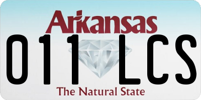 AR license plate 011LCS