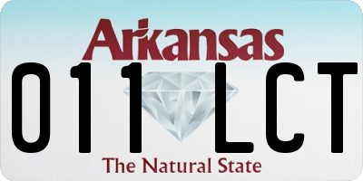 AR license plate 011LCT