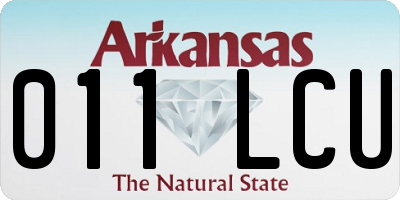 AR license plate 011LCU