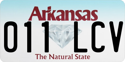 AR license plate 011LCV