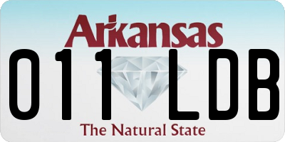 AR license plate 011LDB