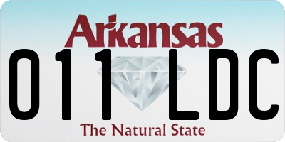 AR license plate 011LDC