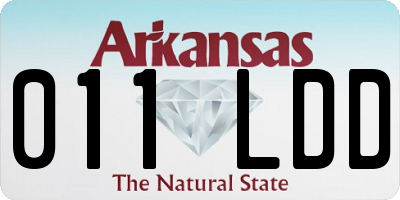 AR license plate 011LDD