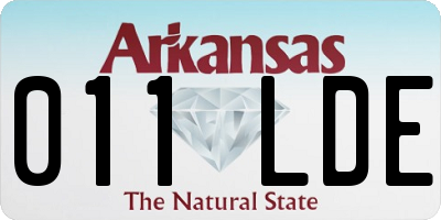 AR license plate 011LDE