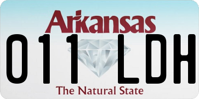 AR license plate 011LDH