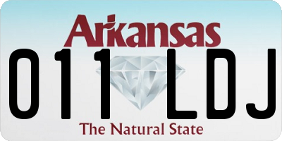 AR license plate 011LDJ
