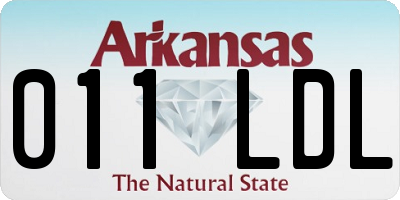 AR license plate 011LDL