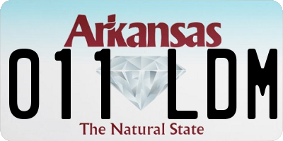 AR license plate 011LDM