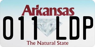 AR license plate 011LDP
