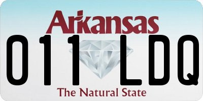 AR license plate 011LDQ