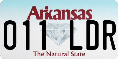 AR license plate 011LDR