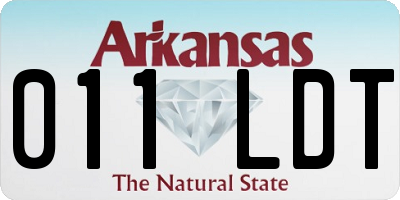 AR license plate 011LDT